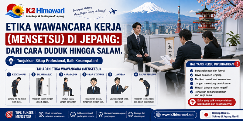 Etika Wawancara Kerja (Mensetsu) di Jepang Dari Cara Duduk Hingga Salam