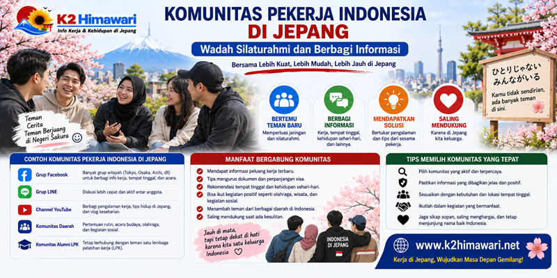 Komunitas Pekerja Indonesia di Jepang Wadah Silaturahmi dan Berbagi Informasi