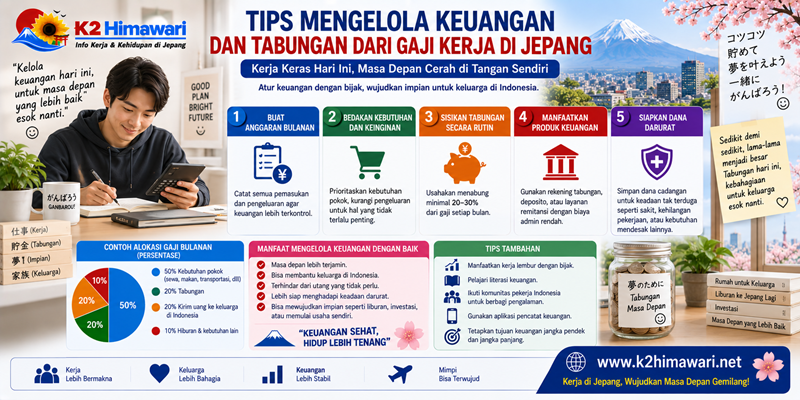Tips Mengelola Keuangan dan Tabungan dari Gaji Kerja di Jepang